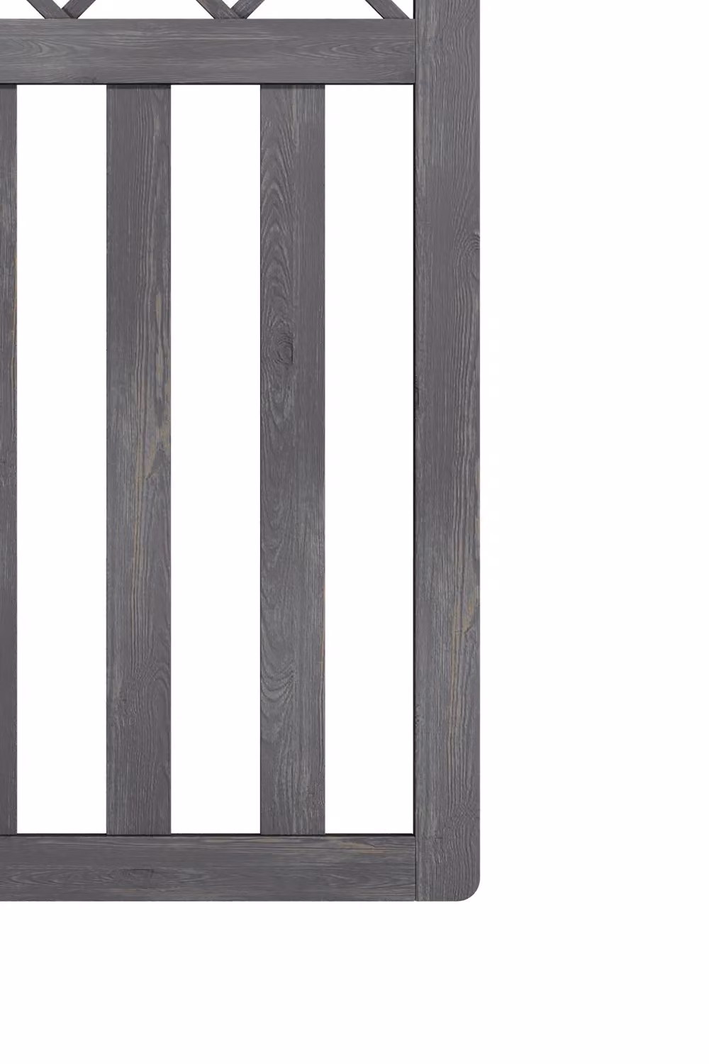 Living and Home Grey Wooden Outdoor Lattice Top Garden Pedestrian Gate, W: 91.44 cm, H: 121.92 cm – 5