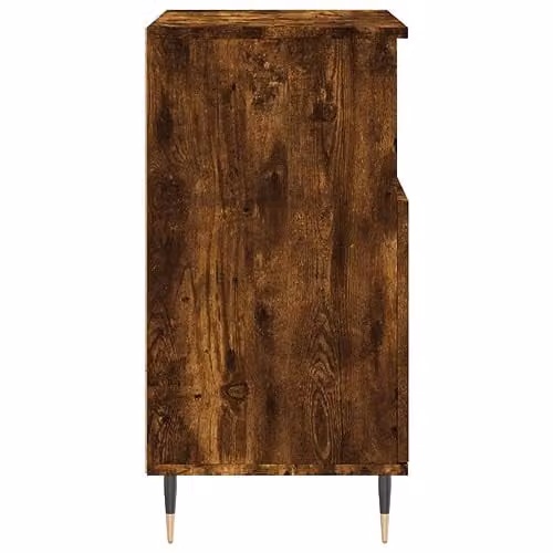 vidaXL Set of 3 Modern Sideboards in Smoked Oak Brown Engineered Wood – 4