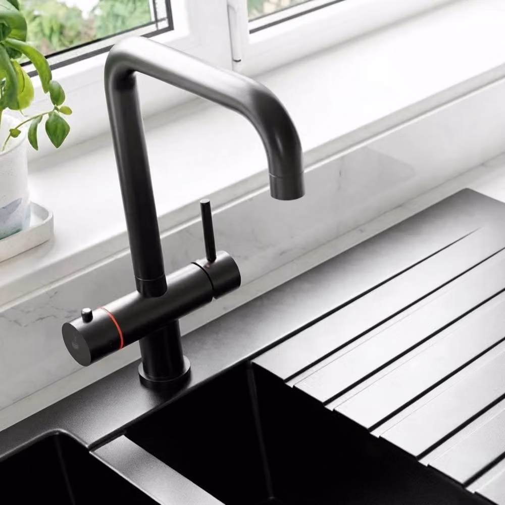 Nes Home 3 in 1 Single Lever Boiling Water Kitchen Tap Set in Matte Black – 2