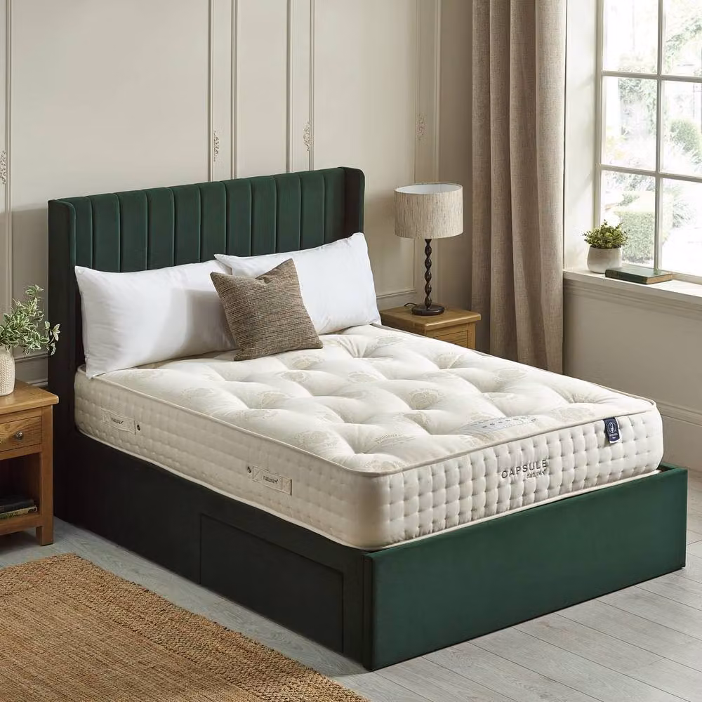 Cheshire Oakham Capsule Nature Pocket Sprung Mattress, Super King, Cream, W/D/H: 180 x 200 cm – 2