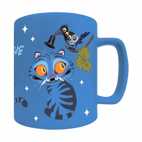 Pyramid International K-POP Demon Hunters Derpy Fuzzy Mug in Blue