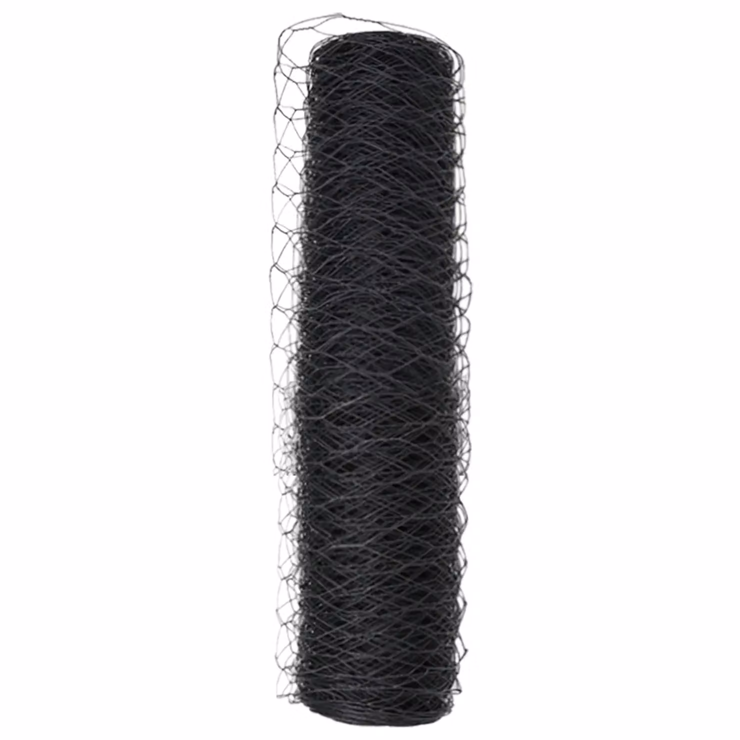 Berkfield Home Grey PVC Coated Hexagon Steel Fence, 0.8 x 50 m – 3