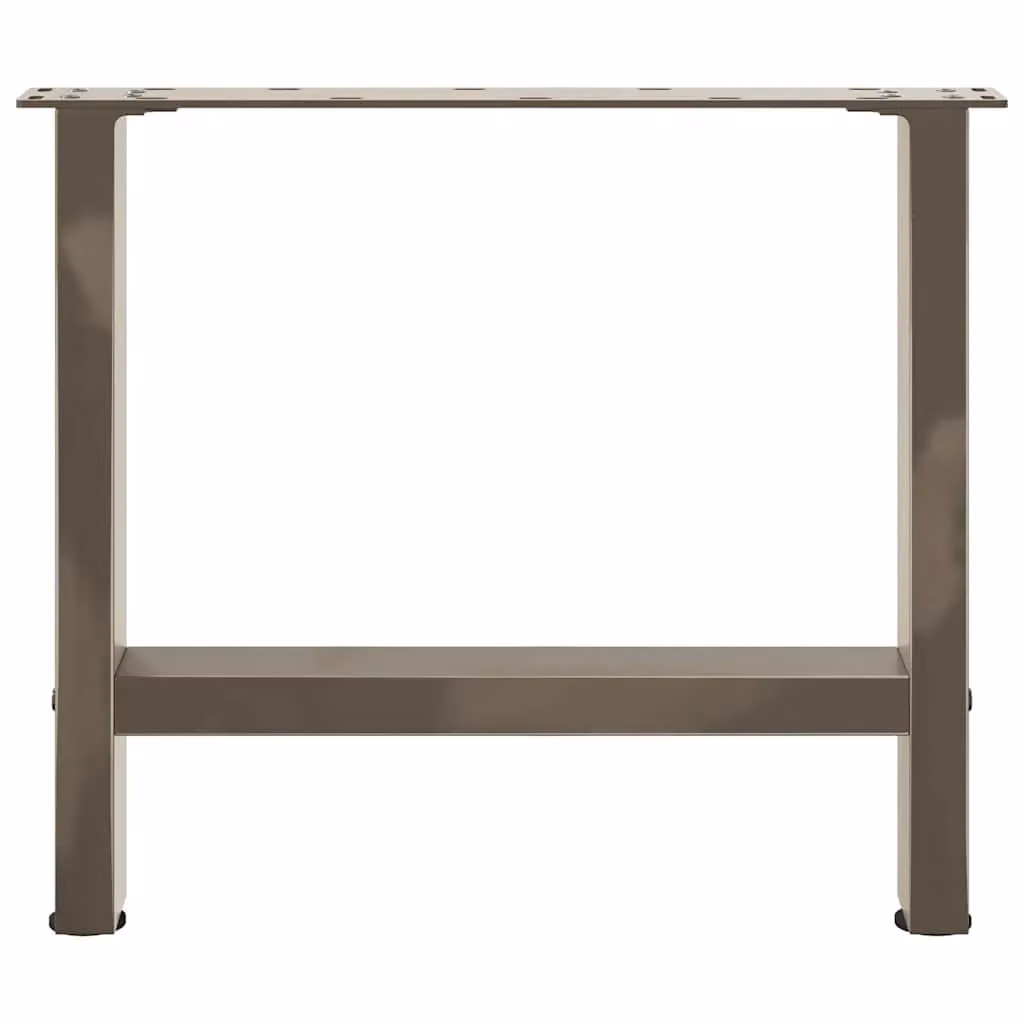 Berkfield Home Modern Geometric Steel Coffee Table Legs, Grey, 2 Pieces, H: 60 cm, W: 42.5 cm, D: 42.5 cm – 4