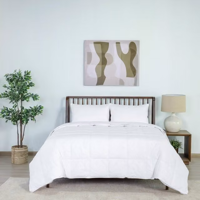 Martex Naturals All Seasons 3 in 1 Duck Feather and Down Duvet, White, Double