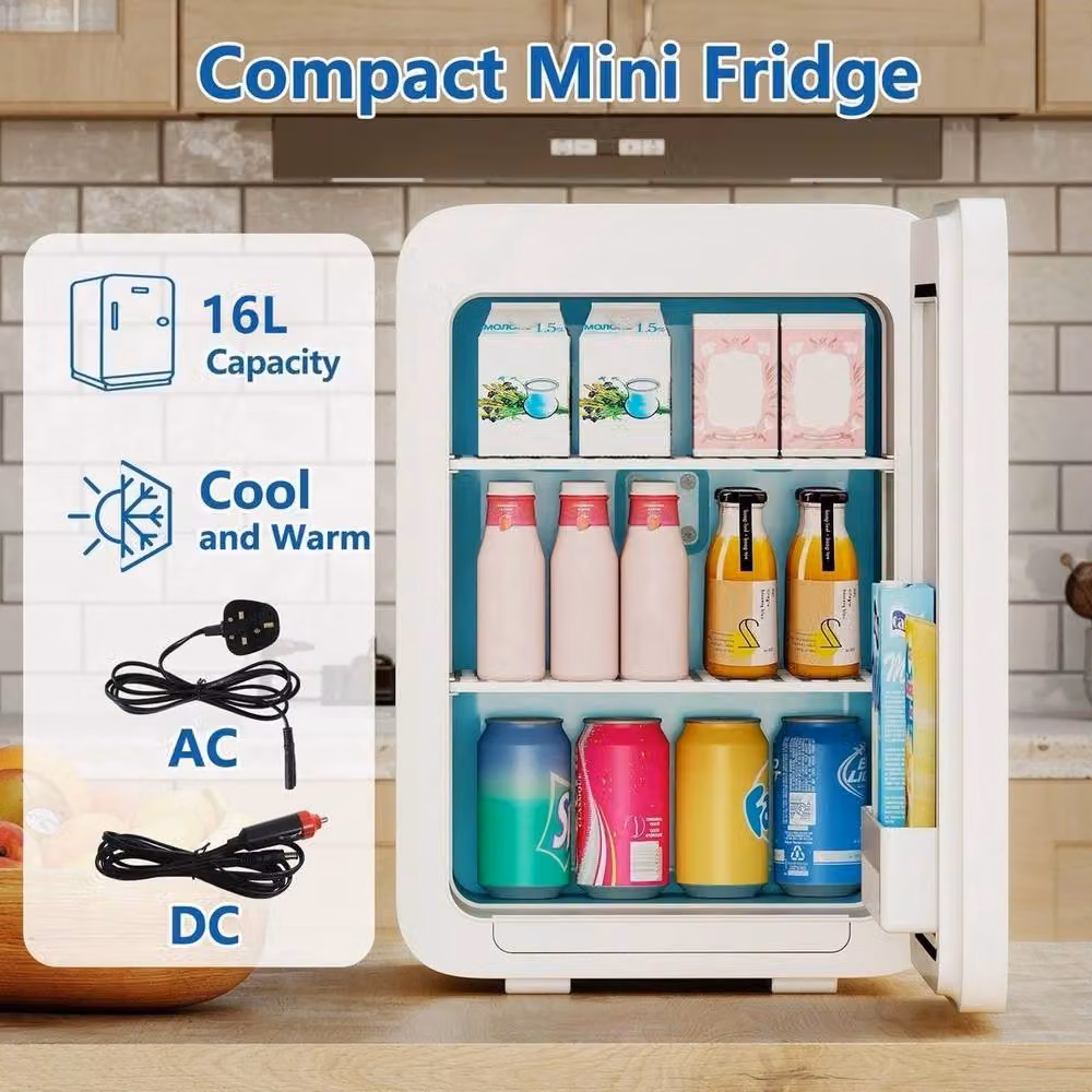 Kelvenix Low Power 16 Litre Tabletop Mini Fridge in White – 3