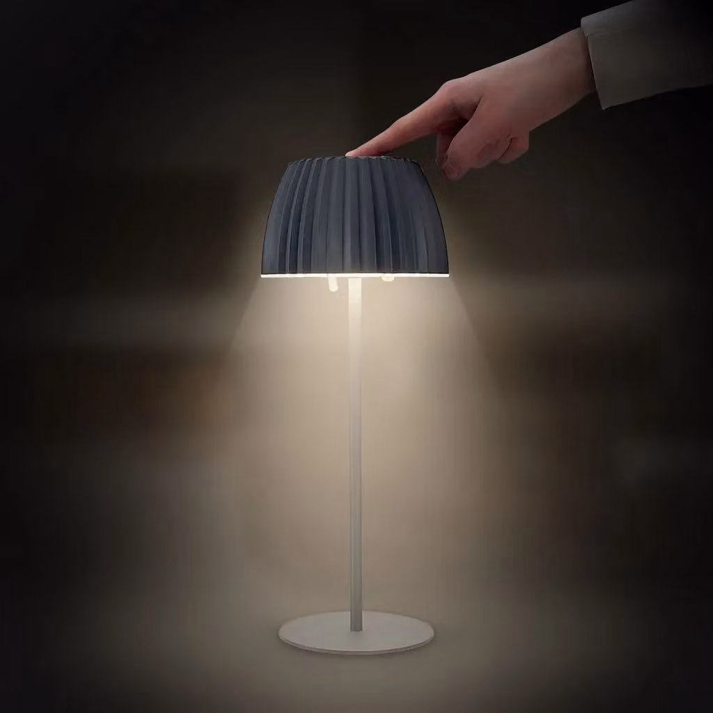 Briloner Riffle Rechargeable LED Table Lamp, Anthracite, H 36.5 x W 14.5 cm – 4