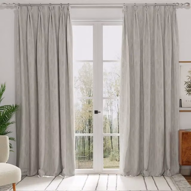 Terrys Quill Made to Measure Curtain in Chalk