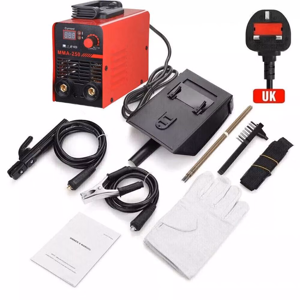 SPETLEK Mini Portable ARC MMA-250 Amp IGBT Inverter Welder, Red – 3