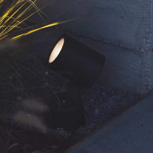 Netlighting OZone Small LED Outdoor Display Light in Black with 3000K Warm White Light and IP66 Rating – 2