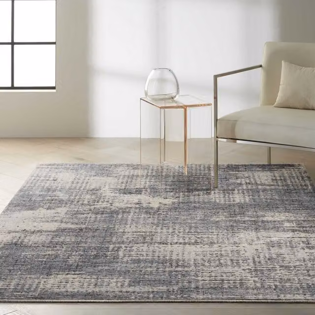 The Rug Shop UK Modern Abstract Stain-Resistant Easy Care Area Rug in Beige and Grey, W: 240 cm, D: 305 cm – 1