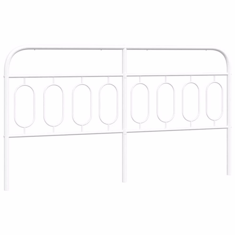 Berkfield Home Metal Headboard in White – 2