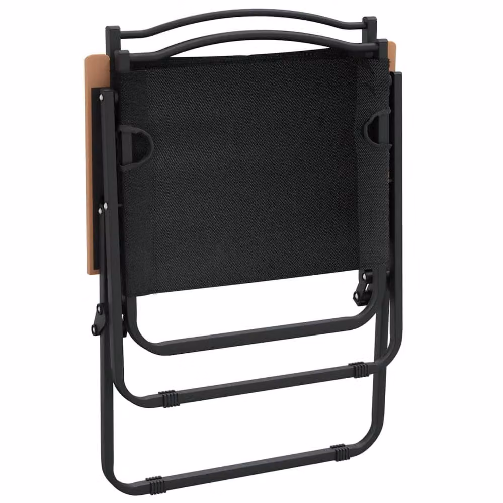 Berkfield Home Camping Chairs, 2 Pack, Black, W/D/H: 54 x 55 x 78 cm – 5