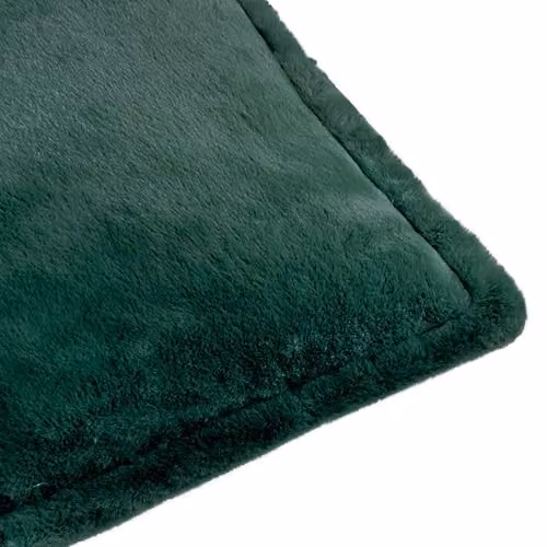 Riva Home Green Faux Fur Square Polyester Cushion, W/D/H: 45 x 45 x 45 cm – 3
