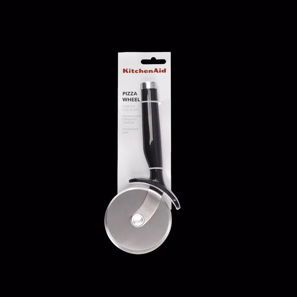 KitchenAid Stainless Steel Pizza Cutter and Pastry Wheel in Black – 7