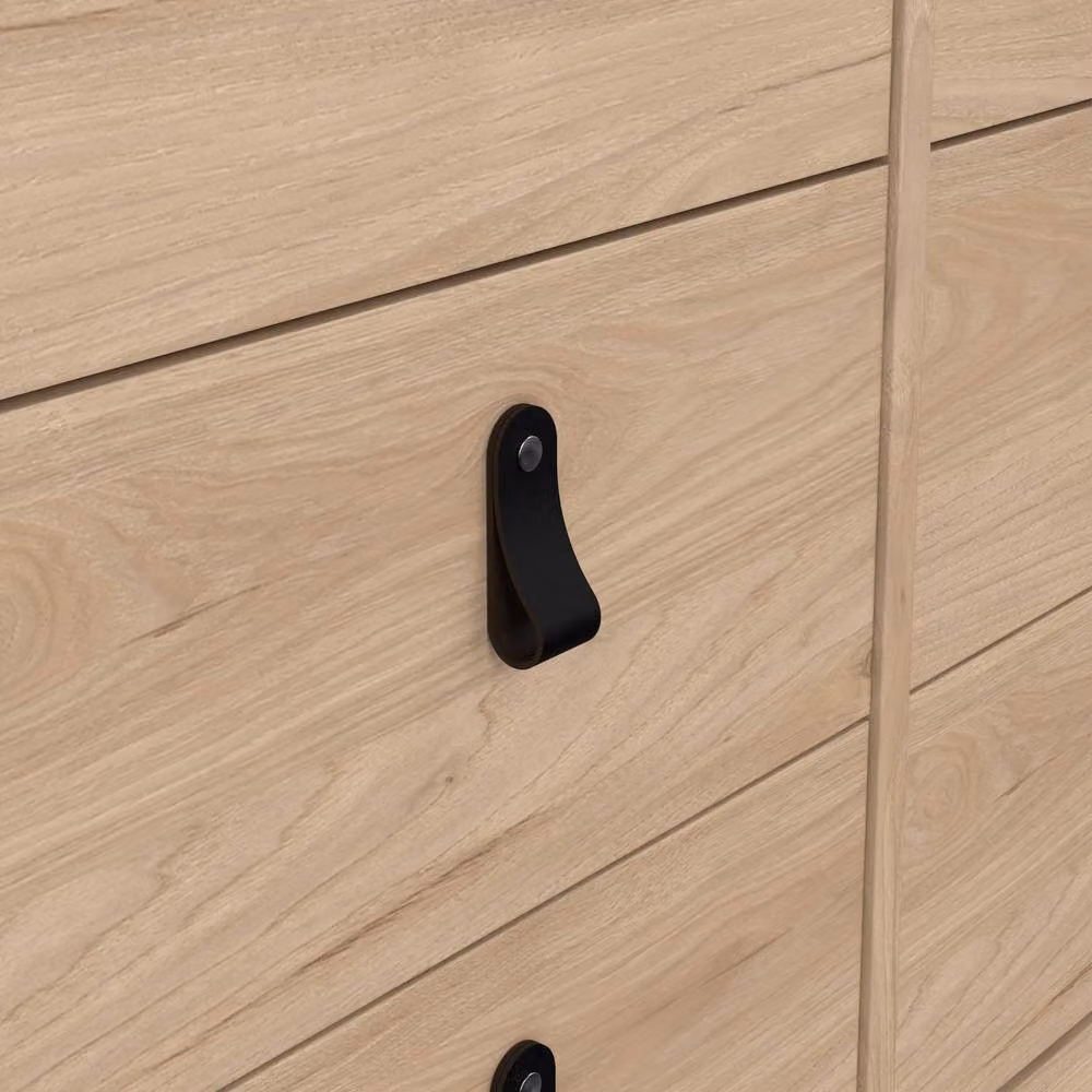 Wyld Haus Barcelona Natural Oak Double Dresser with 8 Drawers, W/D/H: 160 x 38.4 x 79.7 cm – 3