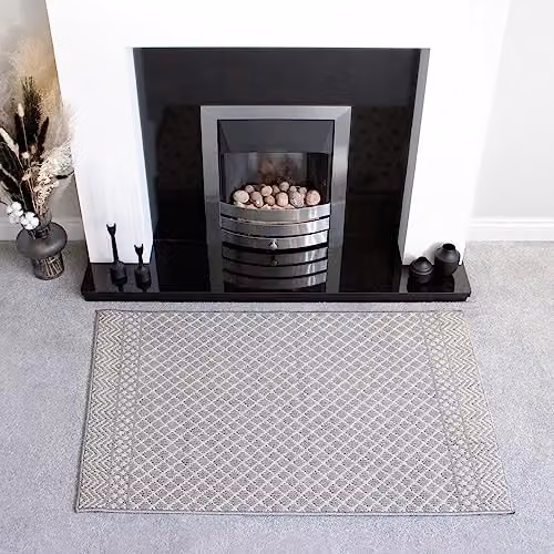 JVL Everley Machine Washable Latex Backed Runner Doormat, Grey, W: 80 cm, L: 120 cm – 7