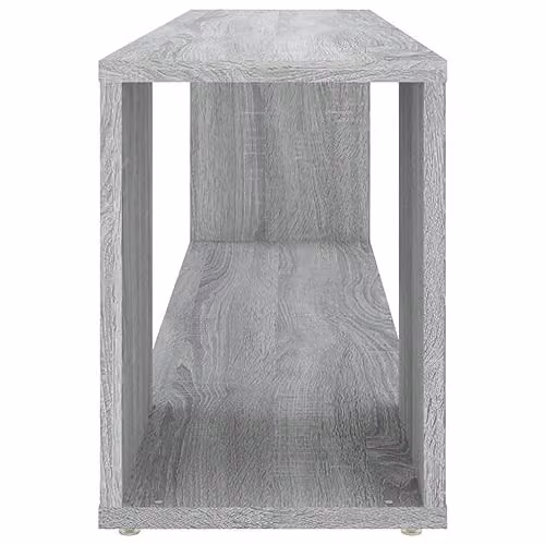 vidaXL Grey Matt TV Cabinet in MDF, W: 100 cm, D: 24 cm, H: 32 cm – 3