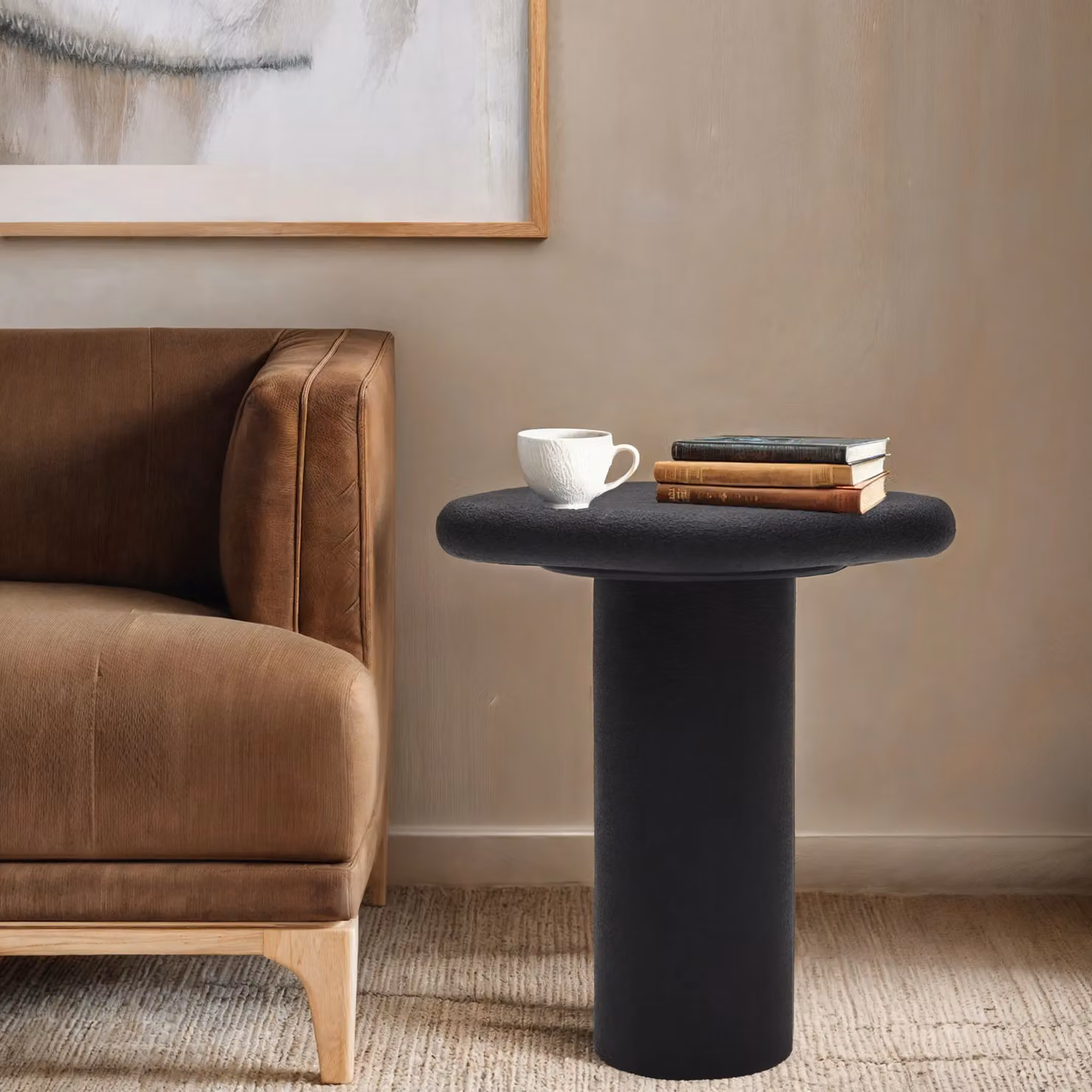 IH Design Udaipur Pentagon Side Table in Matt Black – 3