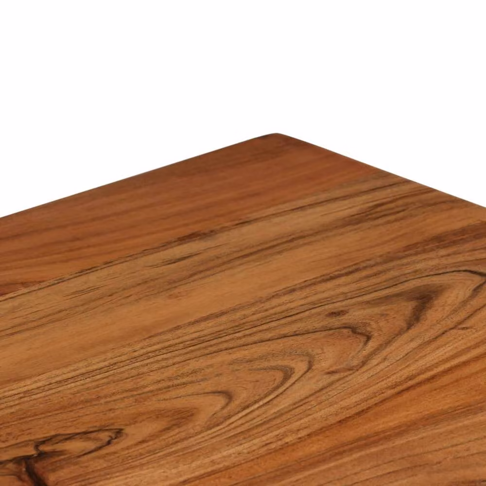 Berkfield Home Mid Century Solid Acacia Wood Writing Desk in Brown, W/D/H: 110 x 50 x 76 cm – 5