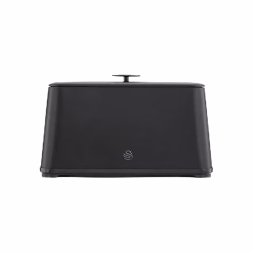 Swan Stealth Bread Bin in Black with 16L Capacity