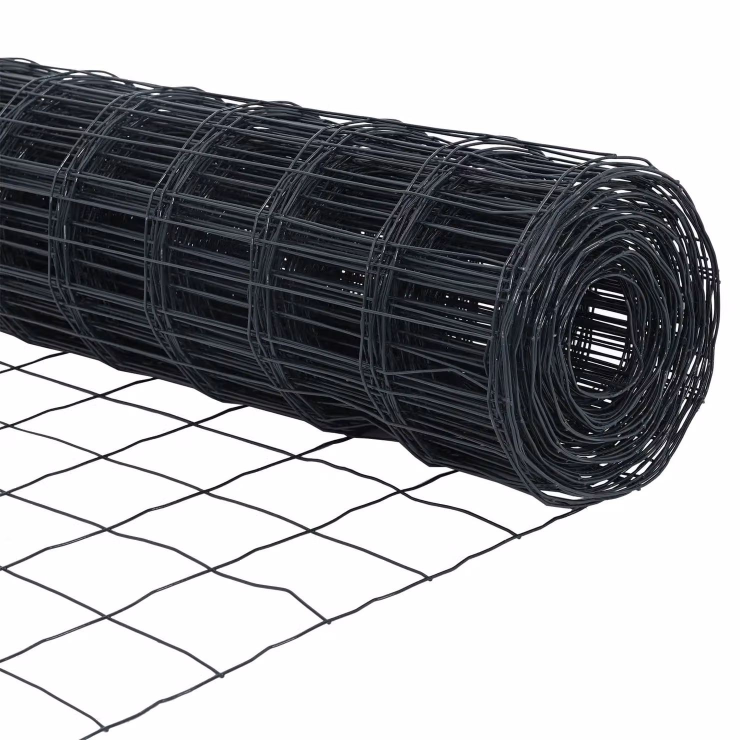 Berkfield Home Euro Fence Grey PVC-Coated Steel Fencing, H: 60 cm x L: 10 m – 6