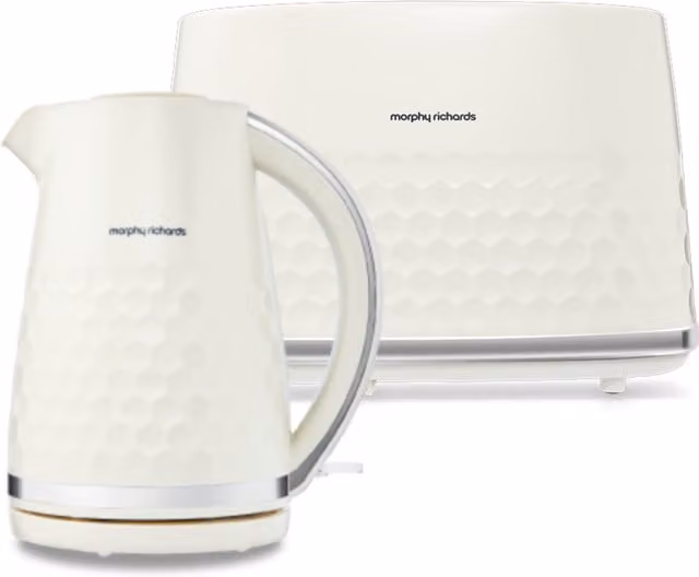 Morphy Richards Hive Kettle and Toaster Set in White