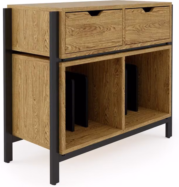 Alphason Louisiana Plus Turntable Stand in Oak