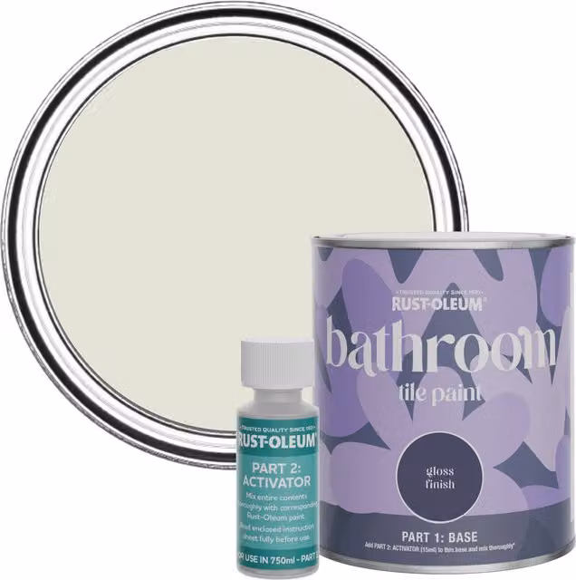 Rust-Oleum Bathroom Tile Paint in Gloss Finish, Beige, 0.75 l