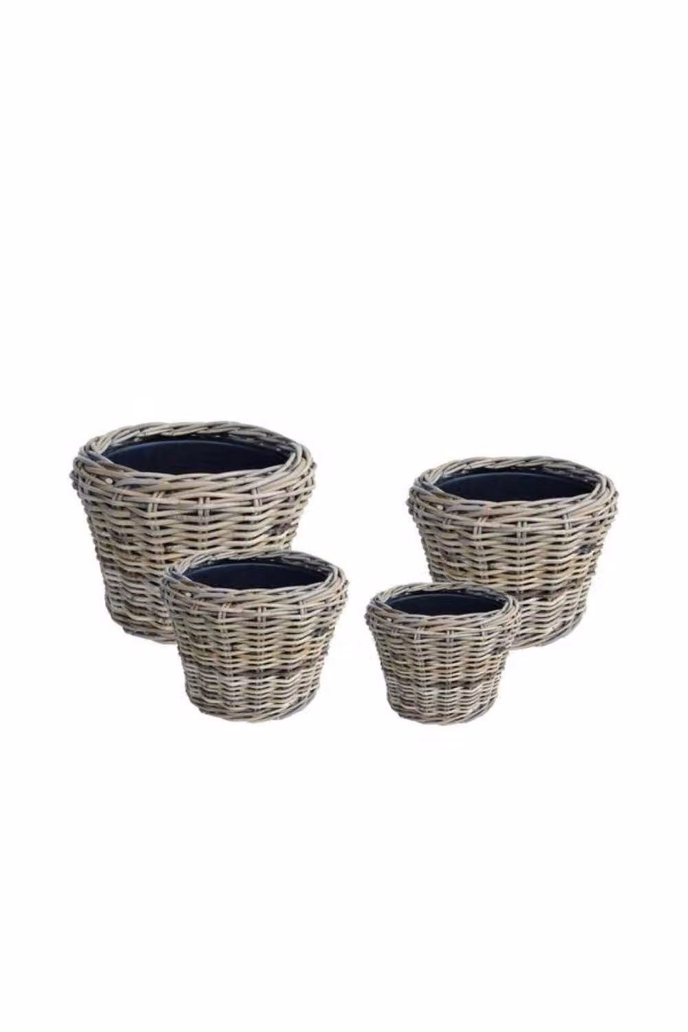 KDMD Drypot Split Rattan Baskets Set of 4 in Brown and Beige – 2