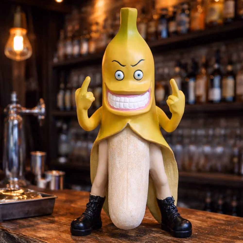 Gifts Direct 2 U Novelty Naughty Banana Figurine Ornament in Yellow – 2