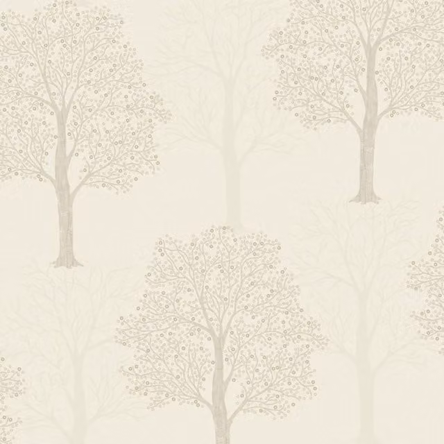 Holden Opus Beige Floral Botanical Vinyl Wallpaper Roll