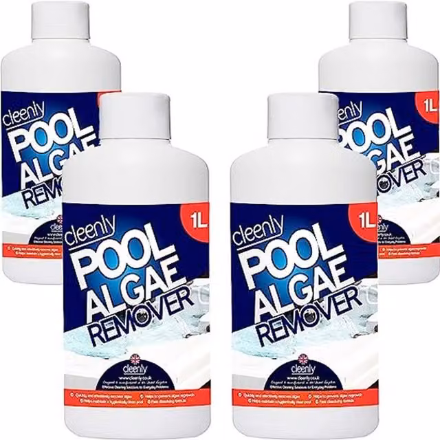 Cleenly Pool Algae Remover and Preventative Liquid, 4kg, White