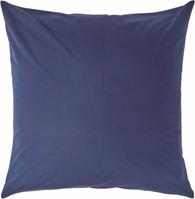 Homescapes 200 Thread Count Egyptian Cotton Percale Housewife Pillowcase, Blue, W: 80 cm