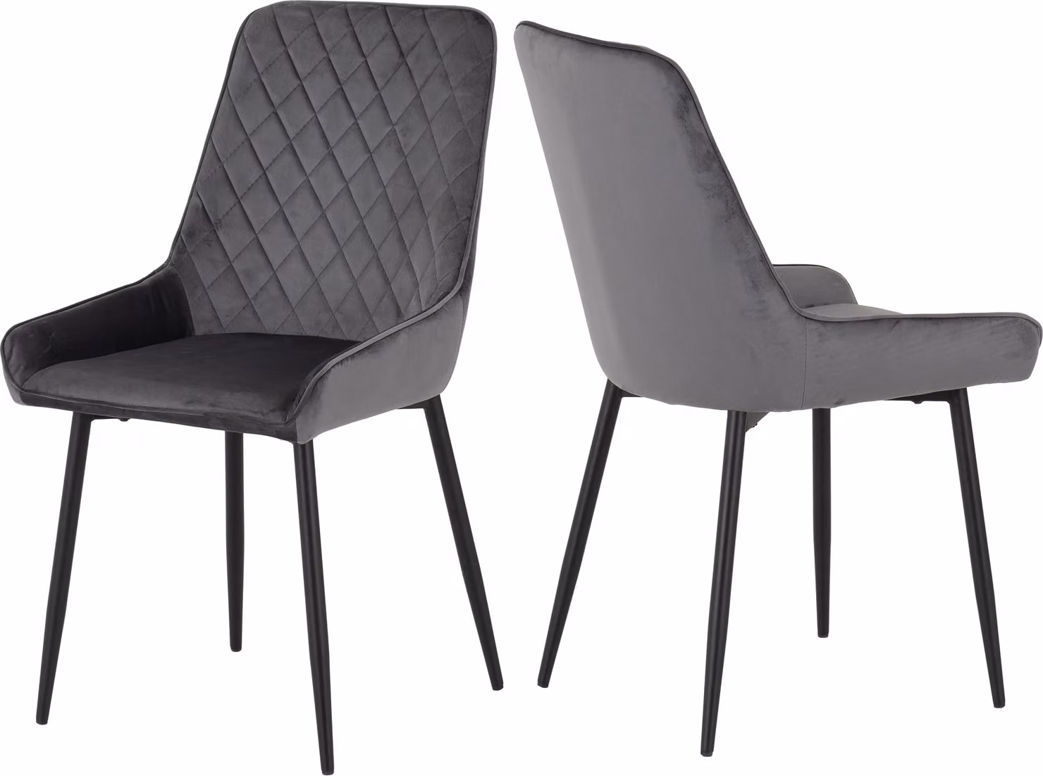 Seconique Avery Extending Dining Set with 4 Chairs in Concrete and Grey – 7