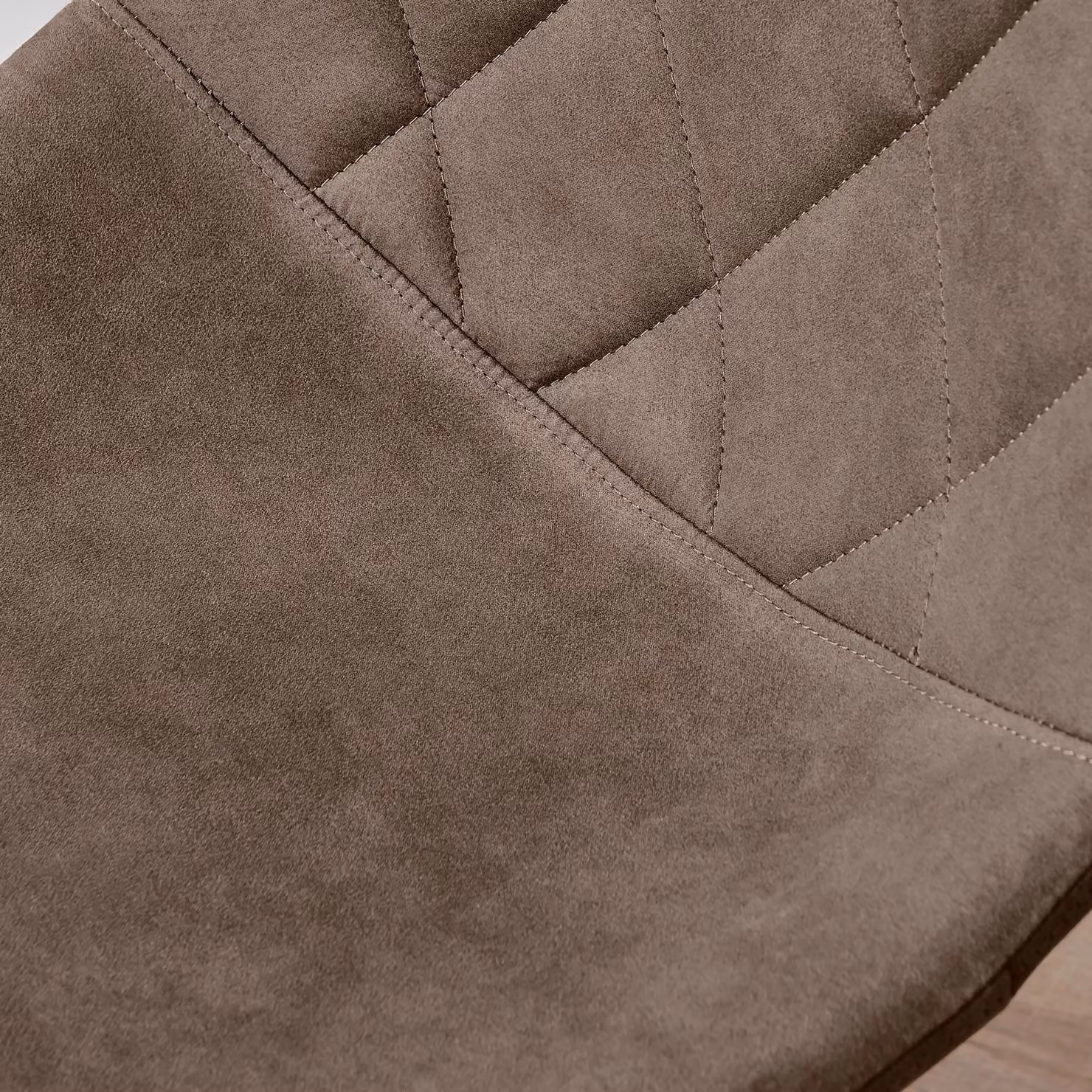 FurnitureboxUK Tessa Brown Velvet and Silver Metal Scandinavian Task Chair for Home Office – 2