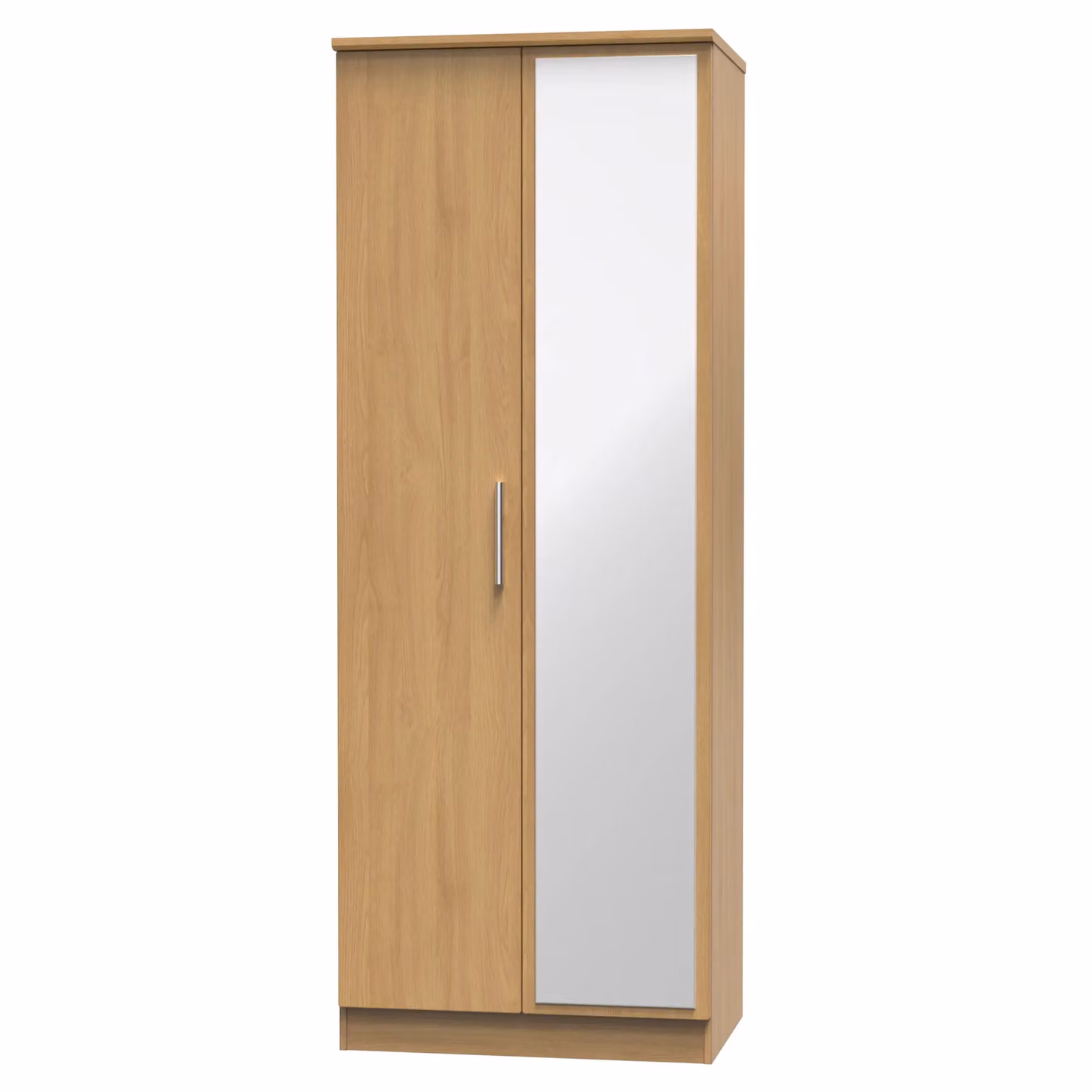 Ready Assembled 2 U Windsor Tall 2 Door Mirrored Wardrobe in Light Brown – 2