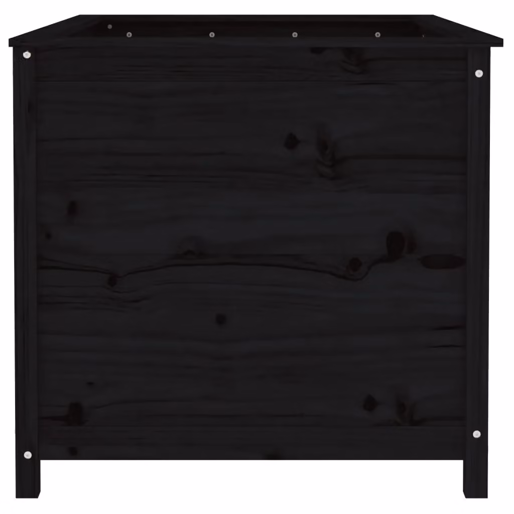 Berkfield Home Garden Black Wooden Raised Bed W/D/H: 119.5 x 82.5 x 78 cm – 3