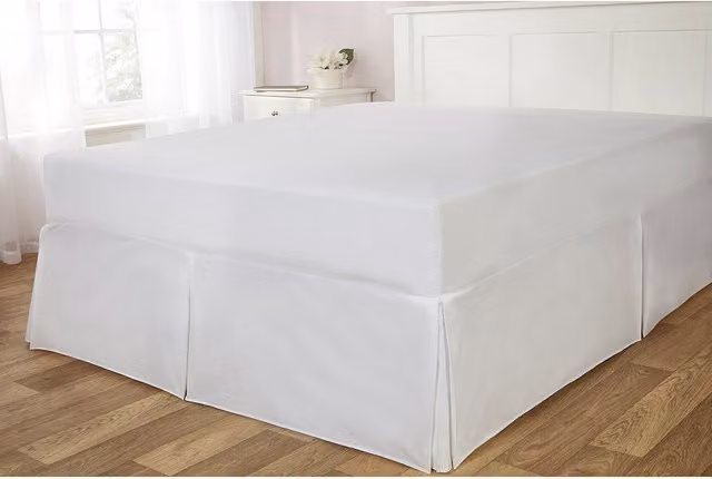 Rapport Home Easy Fit Polycotton Valance in White, Double