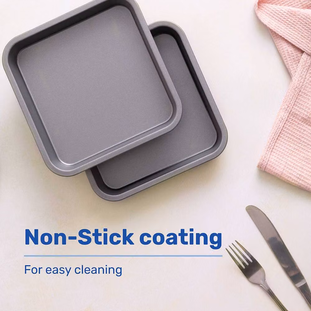 Betterware Essentials Non-Stick Carbon Steel Pizza and Crisper Tray Set, Silver, 33 cm – 2