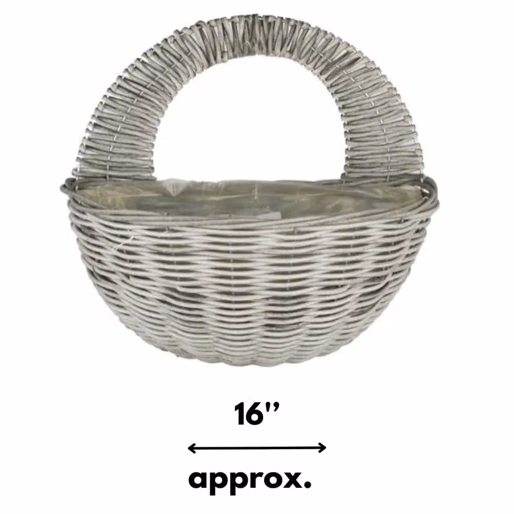 Marco Paul Hanging Flower Basket Planter in Slate Grey – 2