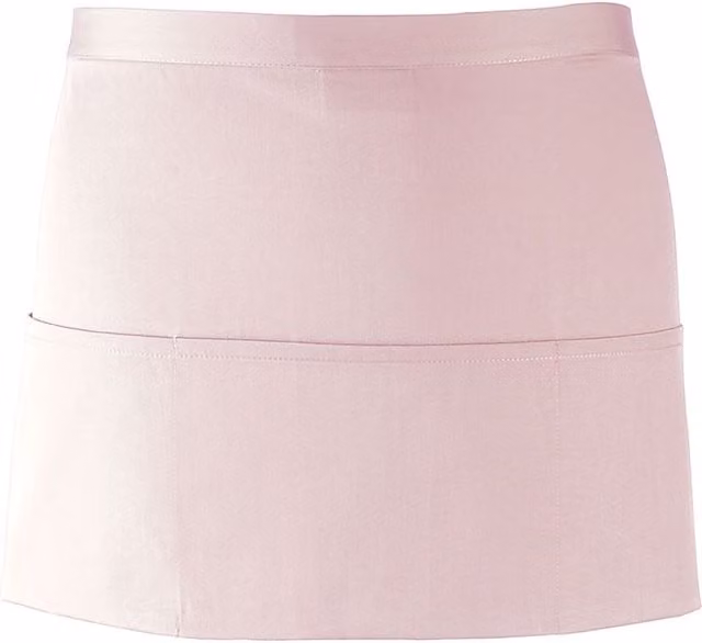 Premier Women's 3 Pocket Poly-Cotton Workwear Apron in Pink