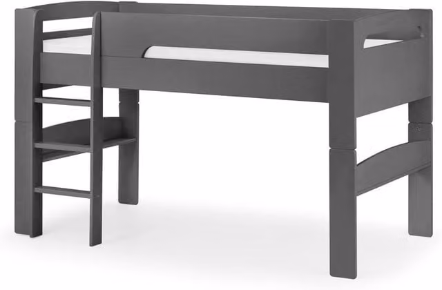 Cheshire Limestone Midsleeper Single Bed in Anthracite Black, W/D/H: 90 x 200 cm – 1