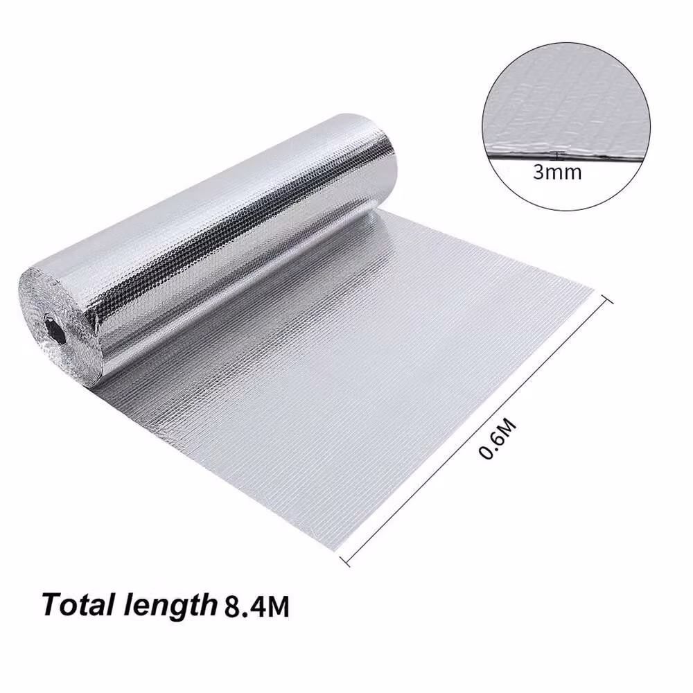 NESTLUNE Silver Reflective Double Sided Aluminium Foil Bubble Insulation, W: 41 cm, H: 840 cm, D: 0.3 cm – 2