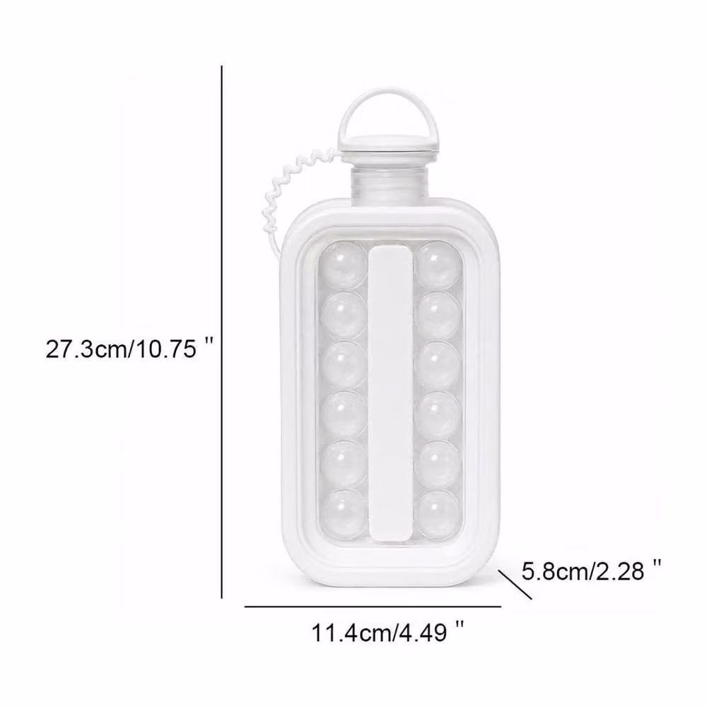 EONLION Silicone Ice Ball Maker and Ice Tray, White – 2
