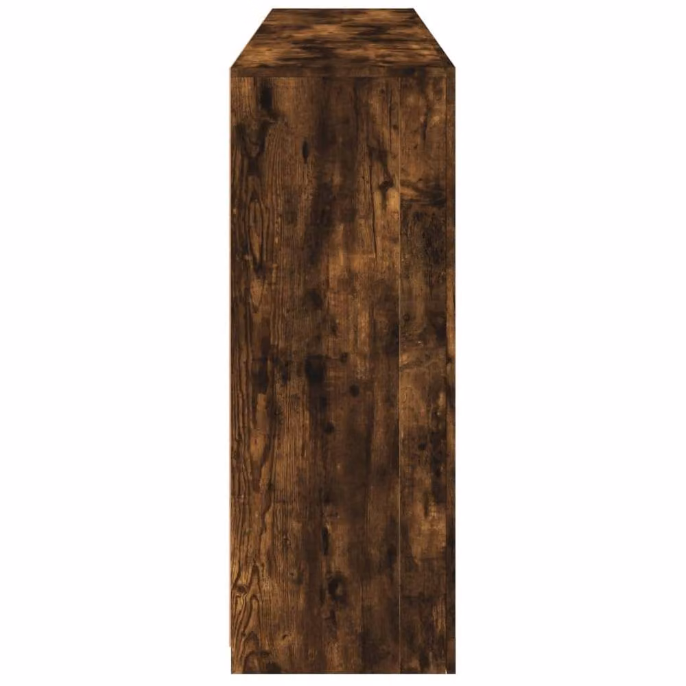 Berkfield Home Modern Smoked Oak Sideboard with Integrated LED Lights in Brown, W/D/H: 162 x 37 x 100 cm – 6