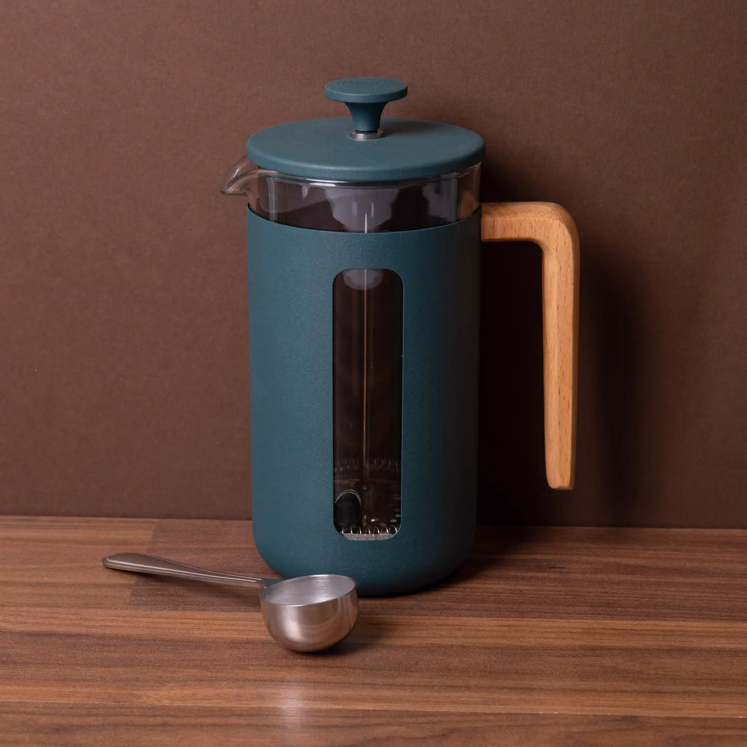 La Cafetiere Pisa 8-Cup Green Cafetiere and Stainless Steel Coffee Measuring Scoop 2-Piece Set – 2