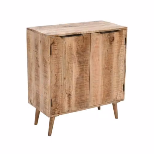 Adorable Lifestyle Surrey Drinks Cabinet Sideboard in Brown Solid Mango Wood W80 x D40 x H90 cm – 1