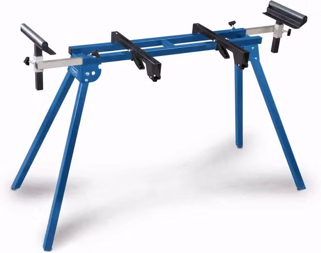 Scheppach UMF1550 Universal Mitre Saw Stand, Foldable Portable Steel Base in Blue
