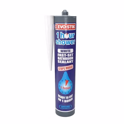 Pattex Rapid Setting Silicone Shower Sealant White 310ml – 1