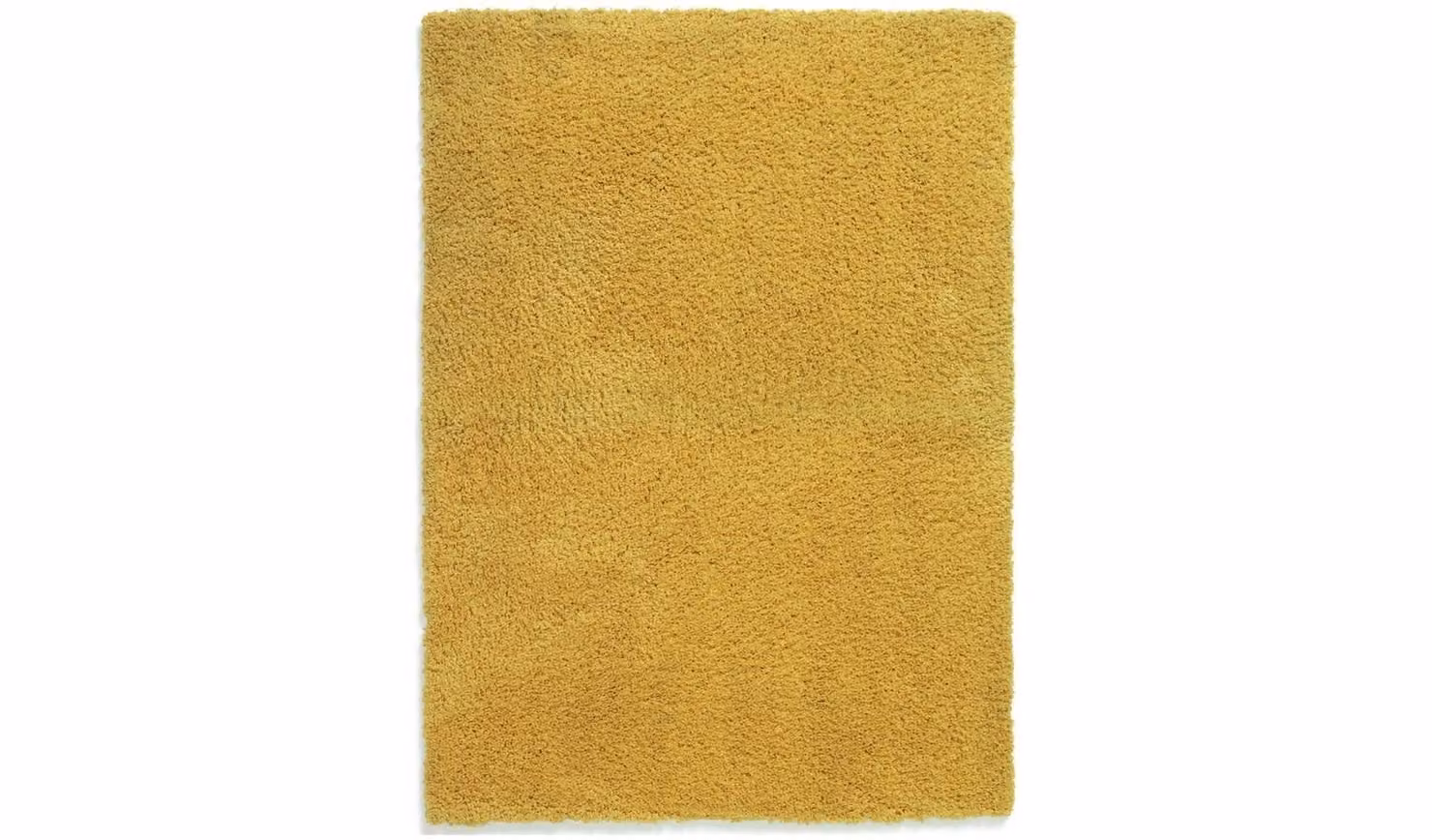 Cheap Furniture Warehouse Cosy Mustard Yellow Shaggy Rug, W: 200 cm, L: 290 cm